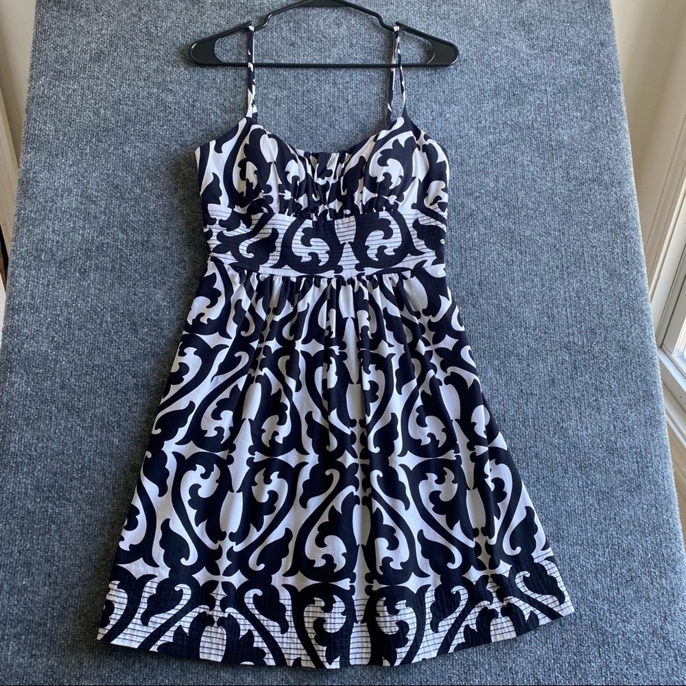 Black and White Patterned Dress